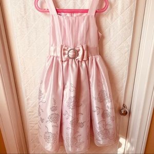 pink elegant childrens party dress